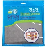Open Bricks OpenBricks Baseplate 32x32 curve Konstruktionsspielsteine