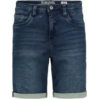 SUBLEVEL Jeansshorts Sommerliche Denim Bermuda mit Umschlag Bermuda_Shorts