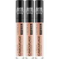 Catrice Concealer LIQUID CAMOUFLAGE HIGH COVERAGE CONCEALER, 3er Pack, mit optimaler Deckkraft