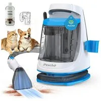 PEXCHO Teppichreinigungsgerät Polsterreiniger Teppichreiniger Maschine,18kPa Saugkraft, 550 W, 1,2L+1,2L Wassertank, für Sofa/Treppe/Autositze/Haustier Flecken