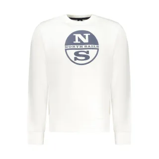North Sails Weißes Baumwoll-Sweatshirt für Herren