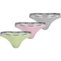 Calvin Klein Underwear Tanga 3 PACK THONG (LOW-RISE) (3-St) String low waist mit Logobund