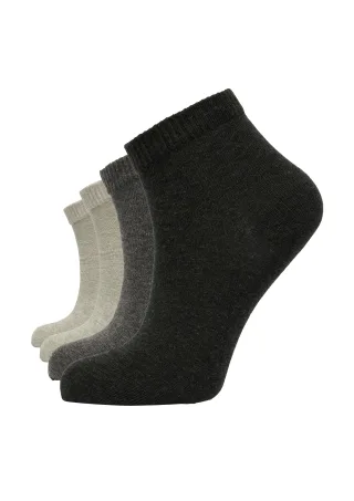 s.Oliver - Sneakersocken grau/schwarz - Gr. - 44.5