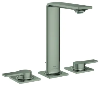 GROHE 3-Loch-Waschtisch-Batterie Allure 20188_1 mit Hebelgriffen satin steel, 20188MS1 20188MS1