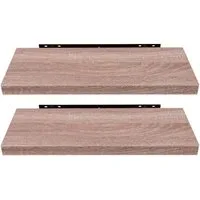EUGAD Wandregal, 2-tlg., Holz Board Modern in verschiedenen Farben Größen