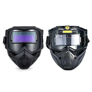 Detachable Welding Helmet Auto Dimming Face Shield Modular Design Heat Resistant High Definition Adjustable Lightweight