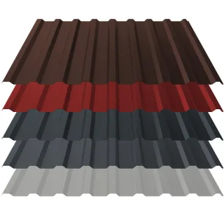 Trapezblech T20+ | Dach | 0,70 mm | Stahl | Aluzink, 25 µm Polyester