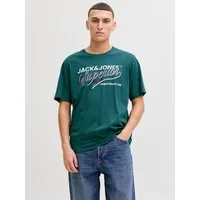 Jack & Jones Rundhalsshirt JJELOGO TEE SS O-NECK 2 COL SS26 SN mit Grafikprint