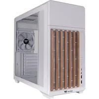 TR300 WS , Tower-Gehäuse weiß/holz, Tempered Glass