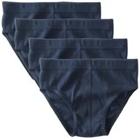 HERMKO Slip 2850 (Pack, 4er) 100 % Bio Baumwolle Sportslip Basic Denhbund hergestellt in EU