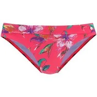 LASCANA Bikini-Hose Malia mit Umschlagbund mit tropischem Print