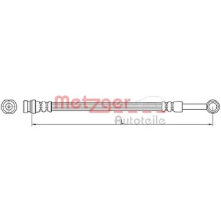 Metzger Bremsschlauch hinten Hyundai Terracan