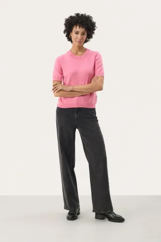 Strickpullover Gerade Passform Morning Glory pink