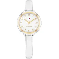 Tommy Hilfiger Quarzuhr Demi Bangle 1782894, Armbanduhr, Damenuhr, Edelstahlarmband, analog