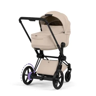 Cybex Kinderwagen ePriam Comfort Matt Black inklusive Babywanne Cozy Beige