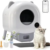 GTPLAYER Katzentoilette Katzenklo Selbstreinigend, 66L Automatisches Katzenklo, Mit App-Steuerung & Infrarotsensor, Anti-Einklemmung