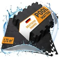 NEOLYMP Whirlpoolmatte Robuste Bodenschutzmatte - Fitness - Schutzmatte Boden - Fitnessmatte, BxLxH: 32x32x32 cm, (18 Puzzlestücke inkl. Randteile, 18 Schutzmatten Pool inklusive Randstücke - Puzzletechnik Poolboden), Schützt deinen Pool, EVA Matte, 