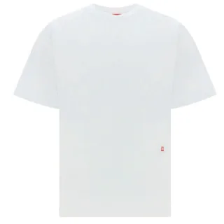 Weißes Diesel-Graffiti-Block-Logo-T-Shirt