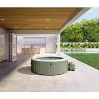 Intex Whirlpool Bubble, aufblasbares Aufstellbecken, (Set, 6-tlg), 145 cm Durchmesser