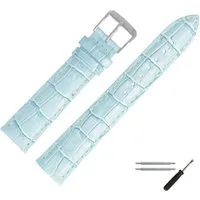 MARBURGER Uhrenarmband 18mm Leder Alligator Prägung