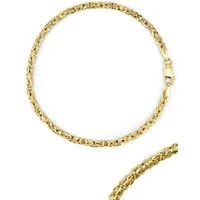 Antares Gold Goldarmband Isabel 14K Gold Königsarmband – 19 cm, 2,5 mm Elegant Design, 585 er Gold