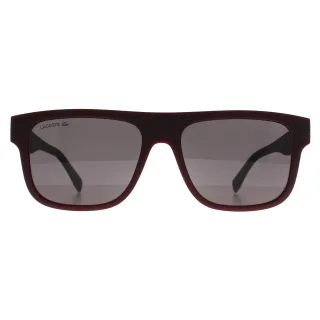 Lacoste Rectangle Herren Dunkelrot Grau L6001S