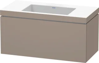 Duravit L-Cube c-bonded Set wandhängend Basalt Matt 1000x480x500 mm - LC6918N4343 LC6918N4343