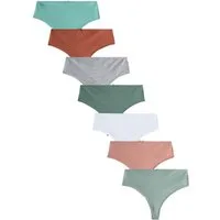 Next High-Waist-String 7er-Pack Hochbund-Slips, Tanga (7-St)