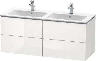 Duravit L-Cube Waschtischunterbau wandhängend Weiß Hochglanz 1290x481x550 mm - LC625902222 LC625902222