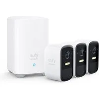 eufy Security Überwachungskamera eufyCam 2C, 180Tage Akku, HD 1080p, IP67 wetterfest (3-tlg)