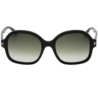 Tom Ford Smoke Lens Glanzende schwarze Sonnenbrille