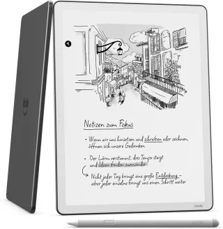 Kindle Scribe (2025 mit Frontlicht) 32GB [11'' WiFi only Premium-Eingabestift] graphit