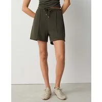 OPUS Sweatshorts Melane Club weiche Shorts mit samtiger Optik weiter, gerader Beinverlauf, angeraute Oberfläche, samtige Optik
