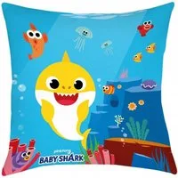 Baby Shark Dekokissen - Kuschelkissen (1 Stk) 40 x 40 cm aus Polyester