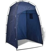 vidaXL Gartendusche Dusch-/WC-/Umkleidezelt Blau