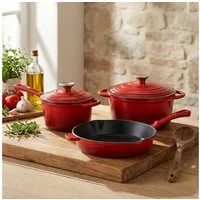 Casativo Topf-Set Topf-Set aus Pfanne, Kochtopf und Stielkasserolle, Kochgeschirr für alle Herdarten, Induktion & Backofen
