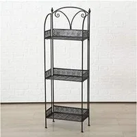 BOLTZE GRUPPE GmbH Deko-Wandregal Gartenregal Badregal Eisen Metall Klappregal Wandregal Hoch ca. 122cm
