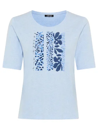 Olsen - T-Shirt Short Sleeves cloud blue mel. - Gr. - 46