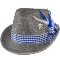 Orlob Trachten-Kostüm Trachtenhut Blau - Oktoberfest, Wiesn Zubehör