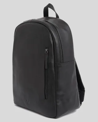 Lyle & Scott Lederrucksack - Schwarz