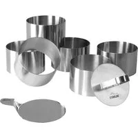 STONELINE Speisering, Edelstahl, (Set, 8 tlg), rund