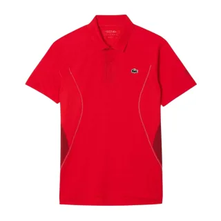 Lacoste - "Tennis x Novak Djokovic" Poloshirt für Herren, Regulär (Rot)