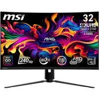 MSI MPG 321CURX QD-OLED Curved-Gaming-OLED-Monitor (80 cm/32 ", 3840 x 2160 px, 4K Ultra HD, 0,03 ms Reaktionszeit, 240 Hz, QD-OLED)