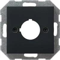 Abdeckung mit Tragring zur Aufnahme von Befehls- und Meldegeräten, Adapter schwarz, Retail