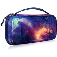 Fintie Nintendo-Schutzhülle Tragetasche Kompatibel mit Nintendo Switch/Switch OLED Modell, mit 10 Spielkartenhaltern, Stoßfeste Reisetasche für Konsole & Zubehör