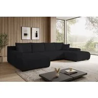 storez24 Ecksofa Ellen U, mit Bettkasten und Schlaffunktion, Cordstoff, U-Form, bequem