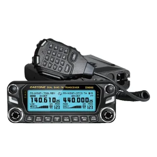 Zastone D9000 Auto Walkie Talkie Radio Station 50W UHF/VHF Ham HF Transceiver Dual Band 136-174/400-520MHz Channel Spaci
