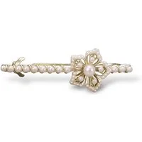 The Beauty House Haarspange Elegante Haarclips mit Perlenblüte – stilvoller Haarschmuck, Haarklammer für klassische und festliche Frisuren