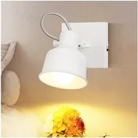 Nettlife Wandstrahler Schwarz Vintage E14 Deckenstrahler Schwenkbar 350° 40W Wandleuchte, Schwenkbar, LED wechselbar, Retro Küchenlampe für Wohnzimmer Schlafzimmer Büro