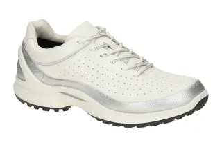 Ecco 850824 Herren Outdoor Sneaker Wei?/silver metallic/white, wasserdicht